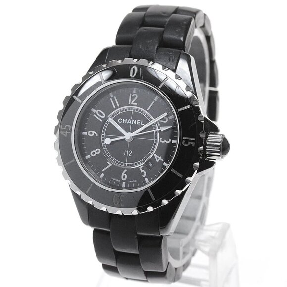 CHANEL J12 H0681 Black ceramic black Dial Quartz Ladies Watch - Picture 2 of 6
